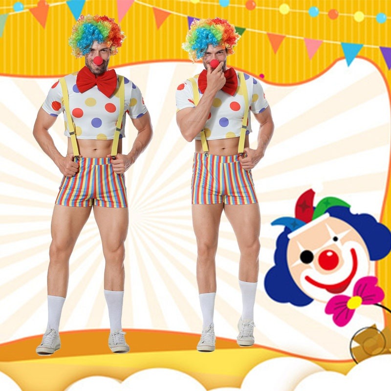 Halloween Clown Outfit Set Clothing