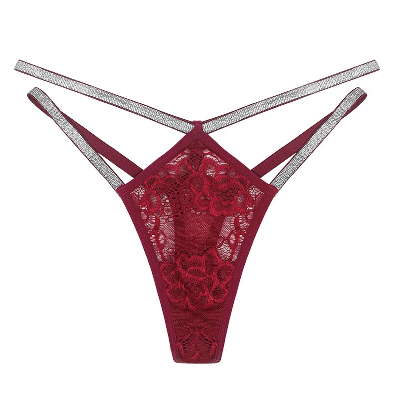 Double thin low waist thong lace underwear - Image 3