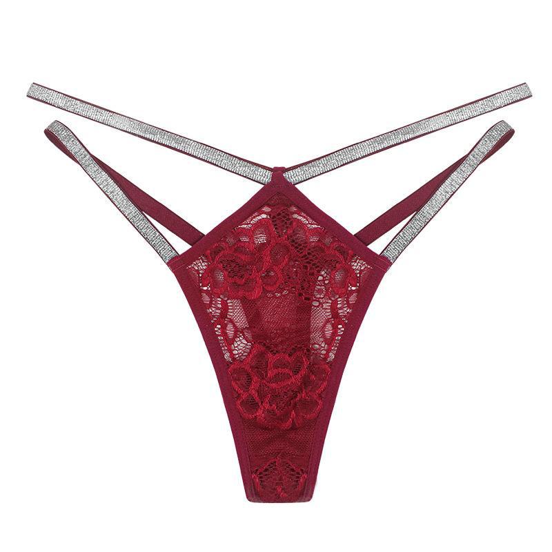 Double thin low waist thong lace underwear - Image 6