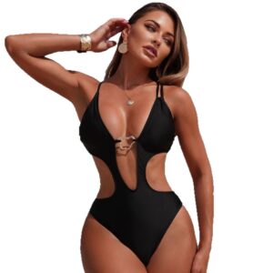 Hollow-Out Bodysuit Swimwear