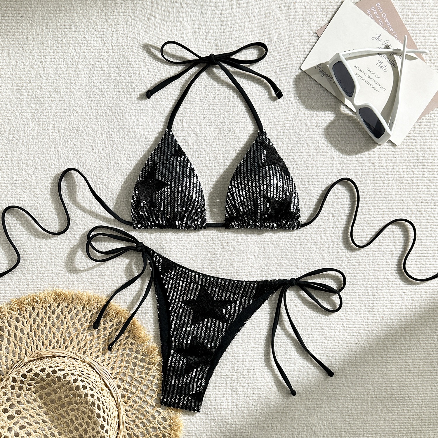 Star Sequin Two-Piece Bikini - Image 6