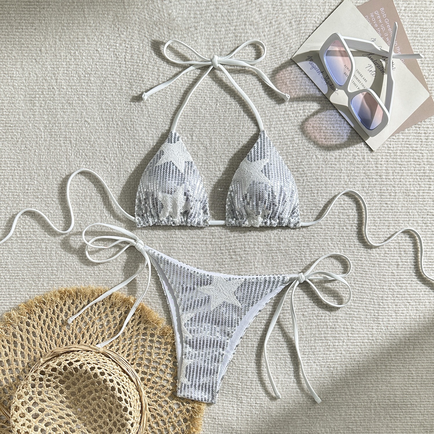 Star Sequin Two-Piece Bikini - Image 4